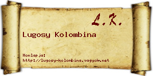 Lugosy Kolombina névjegykártya